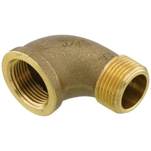 3/4" Threaded Brass 90 Deg Street Elbow (Lead Free)
