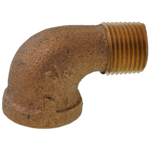 3/8" Brass 90 Deg Street Elbow, Lead Free (Threaded)