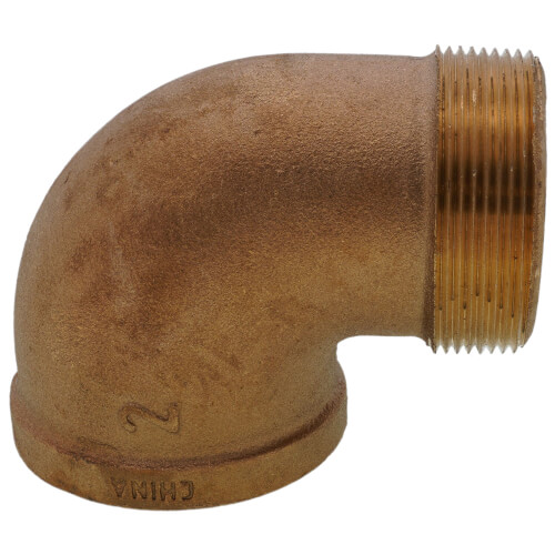 2" Brass 90 Deg Street Elbow, Lead Free (Threaded)