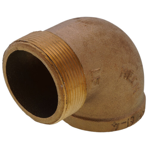 2" Brass 90 Deg Street Elbow, Lead Free (Threaded)