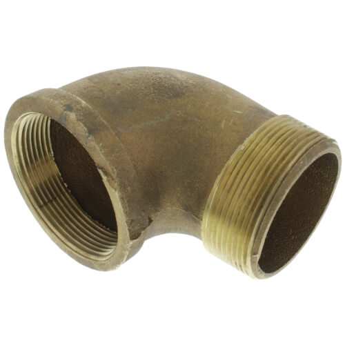 Main product image of 3" Brass 90° Street Elbow, Lead Free (Threaded)