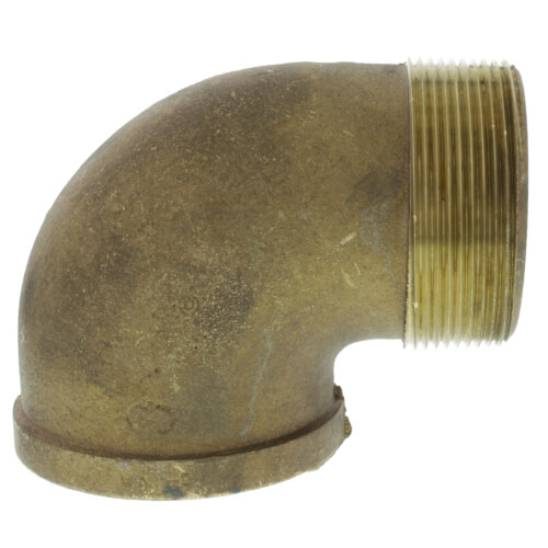 Main product image of 3" Brass 90° Street Elbow, Lead Free (Threaded)