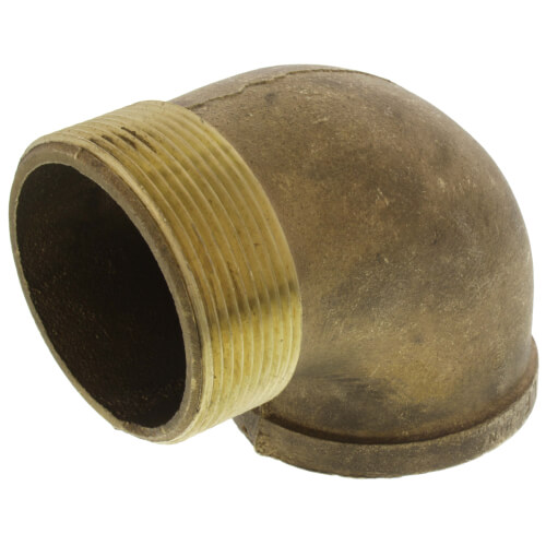 Main product image of 3" Brass 90° Street Elbow, Lead Free (Threaded)
