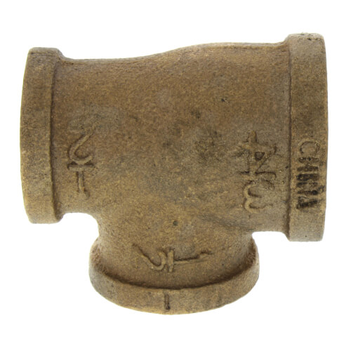 Main product image of 3/4" x 1/2" x 1/2" FIP Brass Tee (Lead Free)