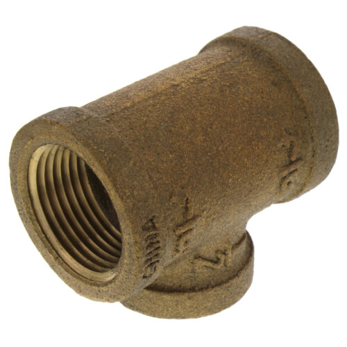 Main product image of 3/4" x 3/4" x 1/2" FIP Brass Tee (Lead Free)