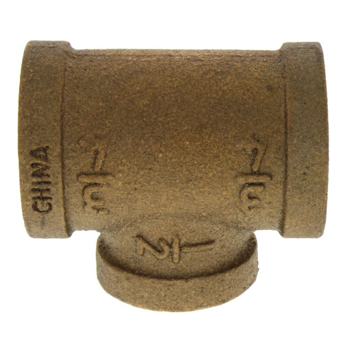Main product image of 3/4" x 3/4" x 1/2" FIP Brass Tee (Lead Free)