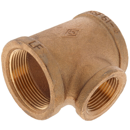 Main product image of 1-1/2" x 1-1/2" x 1" FIP Brass Tee (Lead Free)