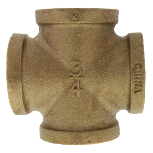Main product image of 3/4" Brass Cross (Lead Free)