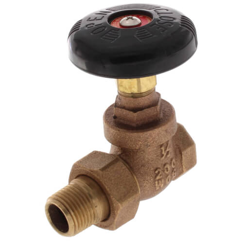 Main product image of 1/2" (FIP x Male Union) Steam Radiator Gate Valve, BSGV-0500
