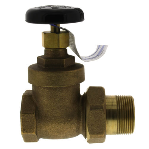 Main product image of 1-1/4" (FIP x Male Union) Steam Radiator Gate Valve, BSGV-1250