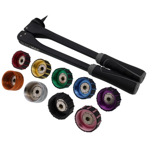 Main product image of BlackMax Imperial Tube Expander Kit w/ Tool, 9 Color Coded Heads, and Case - (1/4", 5/16", 3/8", 1/2", 5/8", 3/4", 7/8", 1", 1-1/8")