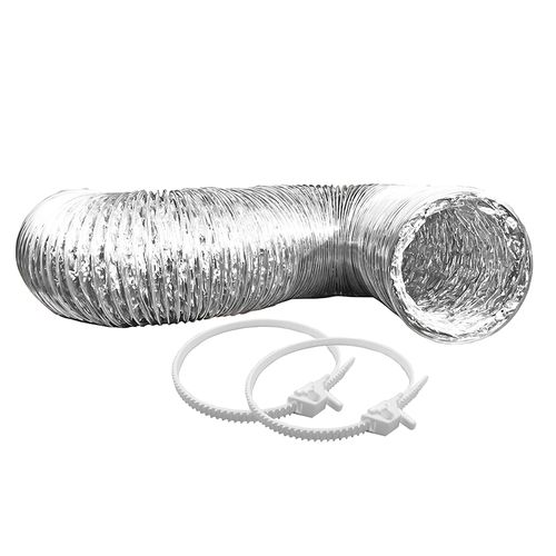 Main product image of 4" x 8 Ft. WMF661 SilverDuct Wire Helix Aluminium Foil Hose