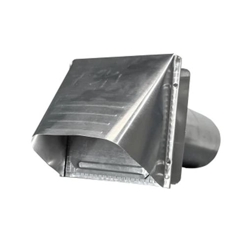 Main product image of 4" AWM324 Aluminum Wide Mouth Hood w/ 11-1/2" Tail, Flapper & Screen