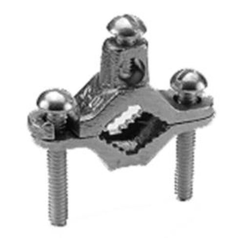 Main product image of 2-1/2"- 4" Water Pipe Cast Bronze Ground Clamp, 10 - 2 Awg, Cable To Water Pipe Or Copper Tube