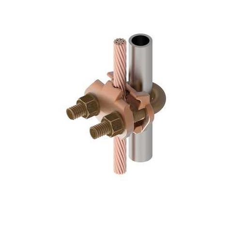 Main product image of Grounding Connector, Cable To Rod Or Pipe, 2/0 Awg (Sol) -250 Kcmil, 1/2"-3/4" Pipe, 7/8"-1" Rod