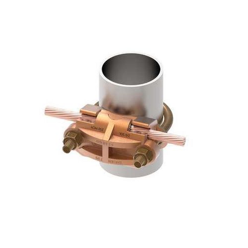 Main product image of Grounding Connector, Cable To Rod Or Pipe, 2/0 Awg (Sol) -250 Kcmil, 2" Pipe, 2"-2-3/8"Rod