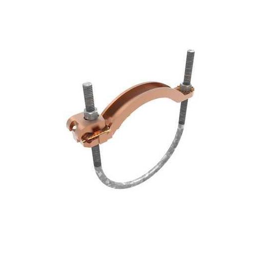 Main product image of Mechanical Grounding Connector, Conductor To Water Pipe, 4-4/0 Awg, 6" Pipe, 3/8" Stud