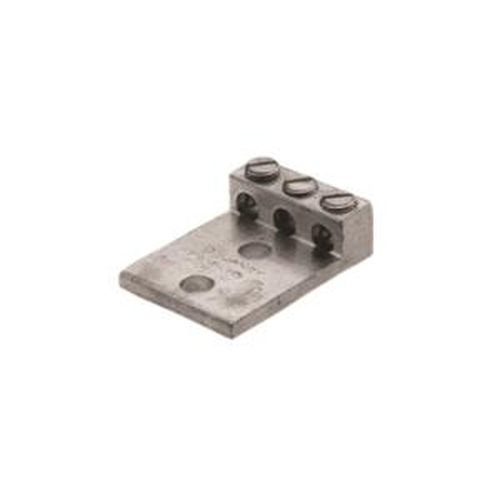 Main product image of Al Universal Terminal, 3 Conductor, 2-Hole, #14-1/0 Awg Str, 3/8" Stud, 1" Spacing, Al/Cu Rated