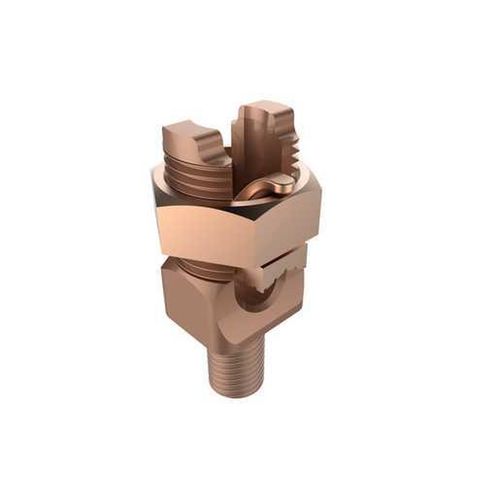 Main product image of Mechanical Grounding Connector, Cable To Flat, 1-4/0 Awg, 5/8" Stud, 1-3/4" Height