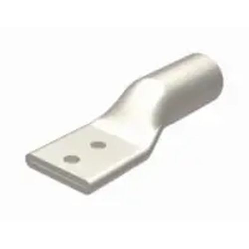 Main product image of Hylug YA-A Series 2-Hole Uninsulated Al Compression Lug, AL9CU Dual-Rated, 250 kcmil, 1/2" Stud, 1-3/4" Hole Spacing, Tin-Plated (Red)