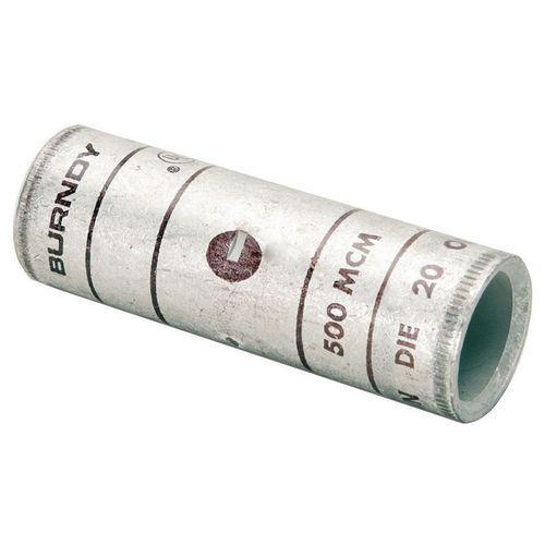 Main product image of 600 V To 35 Kv, 500 Kcmil, Brown, Copper, Standard Barrel w/ Chamfered, Compression Cable Splice, YS34L