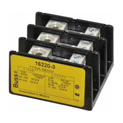 Main product image of Bussmann 3-Pole Power Distribution Block, 175A