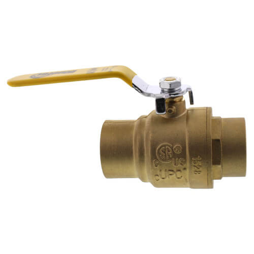 1-1/4" Full Port Sweat Ball Valve (Lead Free)