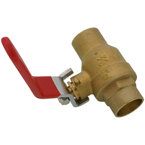 Main product image of 3/4" Sweat Full Port Forged Brass Ball Valve w/ Bleeder (Lead Free)