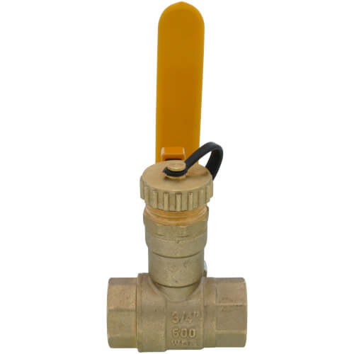 Main product image of 3/4" Threaded Brass Ball Valve w/ Hose Drain (Lead Free)
