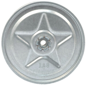 Main product image of Galvanized Steel Blower Wheel (3-13/16" Diameter x 1-7/8" Width, 1/4" Bore)