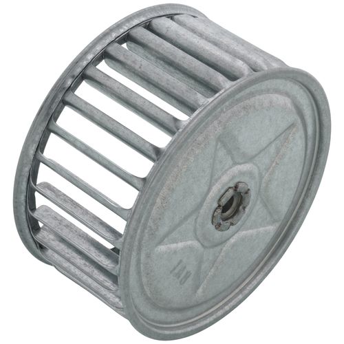 Main product image of Galvanized Steel CW Blower Wheel (3-13/16" Diameter x 1-7/8" Width, 1/4" Bore)