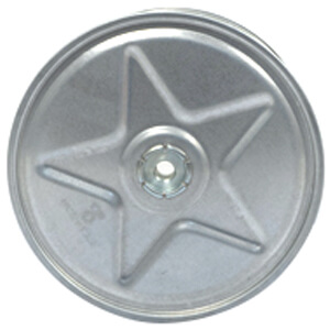Main product image of Galvanized Steel CCW Blower Wheel (3-13/16" Diameter x 2-1/2" Width, 5/16" Bore)