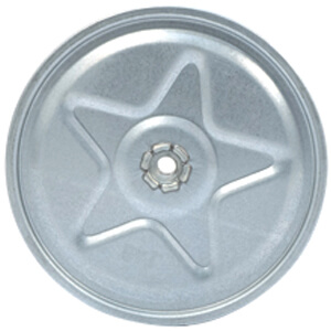 Main product image of Galvanized Steel Blower Wheel (4-1/4" Diameter x 2" Width, 1/4" Bore)