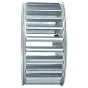 Main product image of Galvanized Steel Blower Wheel (4-1/4" Diameter x 2" Width, 1/4" Bore)