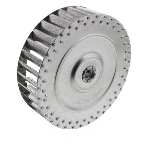 Main product image of Galvanized Steel Blower Wheel (4-17/32" Diameter x 1-1/4" Width, 5/16" Bore)