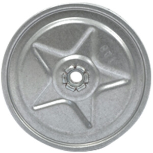 Main product image of Galvanized Steel Double Inlet Replacement Blower Wheel for Reznor, CCW (3-3/4" Diameter x 3-1/2" Width, 5/16" Bore)
