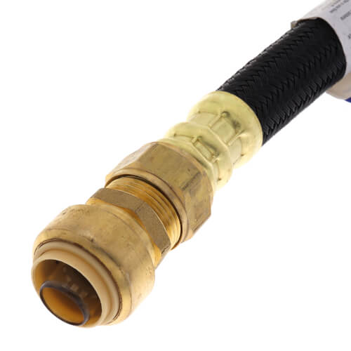 Main product image of 3/4" Push Connect x 3/4" FIP Speedi Plumb Plus Polymer Water Heater Connector (12" Length)