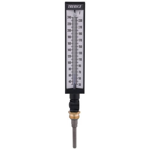 Main product image of BX9, 9" Scale, 3-1/2" Adjustable Angle Industrial Thermometer (30-Degree (F) to 240-Degree (F))