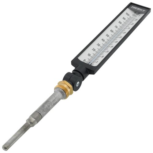 Main product image of BX9, 9" Scale, 6" Adjustable Angle Industrial Thermometer (0-Degree (F) to 100-Degree (F))