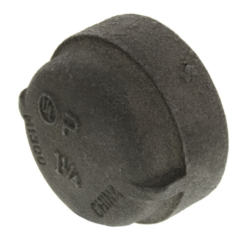 1-1/4" Extra Heavy Black Cap