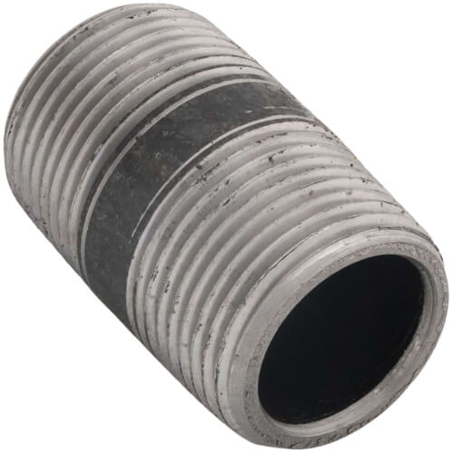 Main product image of 1" x 2" Schedule 80 Heavy Duty Seamless Black Nipple