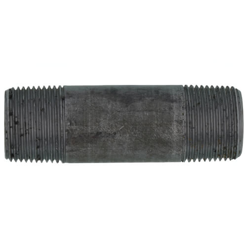 Main product image of 1" x 4" Schedule 80 Heavy Duty Seamless Black Nipple