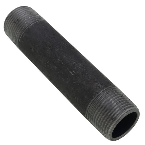Main product image of 1" x 5-1/2" Schedule 80 Heavy Duty Seamless Black Nipple