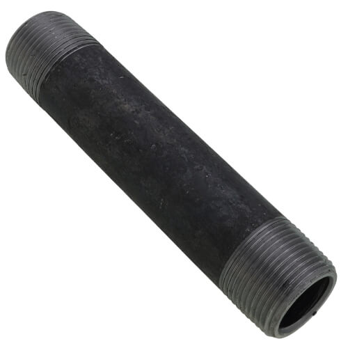 Main product image of 1" x 6" Schedule 80 Heavy Duty Seamless Black Nipple