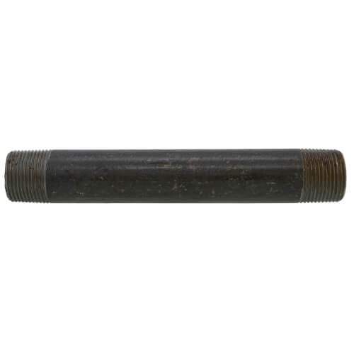 Main product image of 1" x 8" Schedule 80 Heavy Duty Seamless Black Nipple