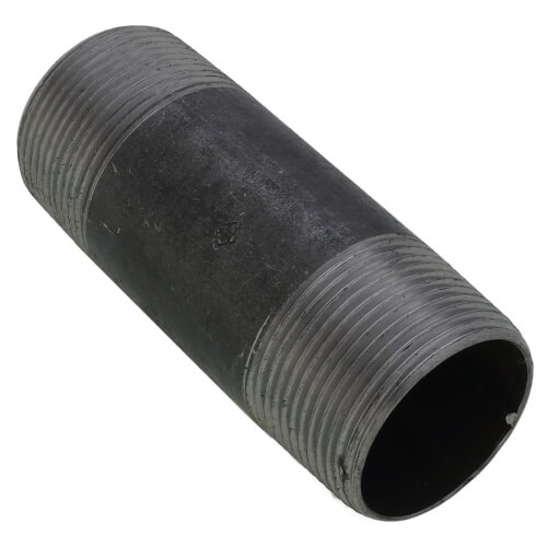 Main product image of 1-1/4" x 4" Schedule 80 Heavy Duty Seamless Black Nipple
