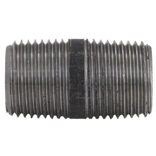 Main product image of 1/2" x 1-1/2" Schedule 80 Heavy Duty Seamless Black Nipple