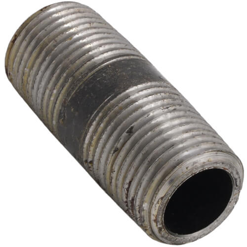 Main product image of 1/2" x 2" Schedule 80 Heavy Duty Seamless Black Nipple
