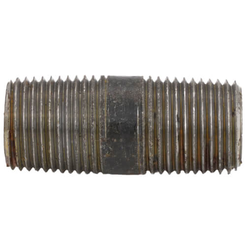 Main product image of 1/2" x 2" Schedule 80 Heavy Duty Seamless Black Nipple