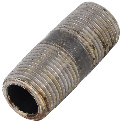 Main product image of 1/2" x 2" Schedule 80 Heavy Duty Seamless Black Nipple